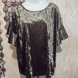 Mystree Shimmering Velvet Blouse